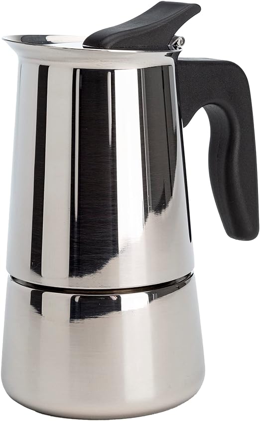 Primula Stainless Steel Stovetop Espresso Maker, 4-6 Cup, Soft Grip Handle