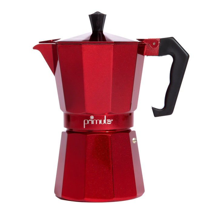 Espresso Maker, 6 Cup, Moka Pot for Classic Italian Style Café Brewing - Primula