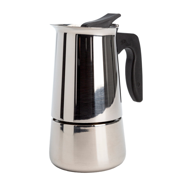 Primula Stainless Steel Stovetop Espresso Maker, 4-6 Cup, Soft Grip Handle