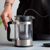 2-in-1 Craft Coffee Maker filling water into filter cold and hot coffee maker making cold brew