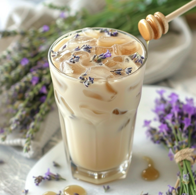 Indulgent Iced Lavender Honey Latte Recipe - A Floral & Sweet Delight to Sip and Enjoy!