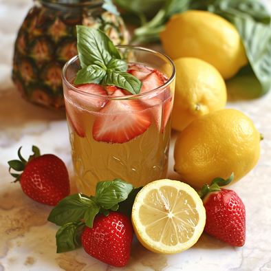 Stay Refreshed This Summer with Our Strawberry Basil Lemonade Recipe