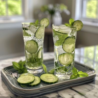 Stay Refreshed with a Homemade Cucumber Mint Water Recipe: Beat the Summer Heat and Quench Your Thirst!
