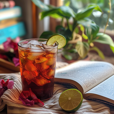 Stay Refreshed with Our Zesty Iced Hibiscus Tea with Lime Recipe - Perfect for Hot Summer Days
