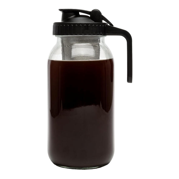 Glass Mason Jar Cold Brew Coffee Maker, 2Qt - Primula