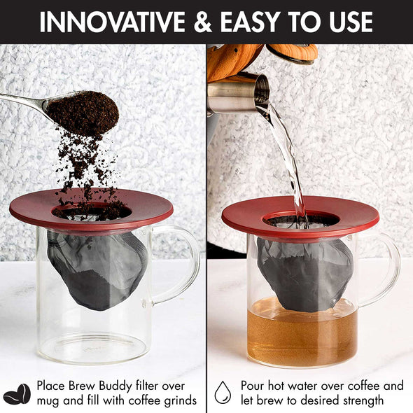 Coffee Brew Buddy, Portable Pour Over, Easy To Use - Primula
