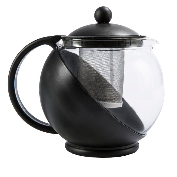 Half Moon Teapot, 40 Oz, Stainless Steel Filter, Dishwasher Safe - Primula