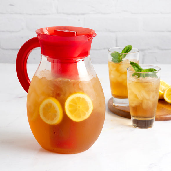 Big Iced Tea Pitcher, 1 Gal, Large Capacity Infusion Pitcher - Primula