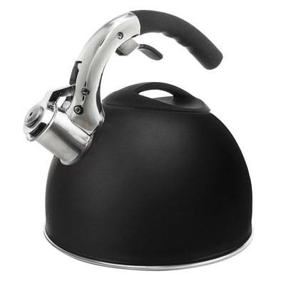 Whistling Kettle, Stainless Steel, Easy-Grip Handle with Spout Trigger, 3 Qt - Primula
