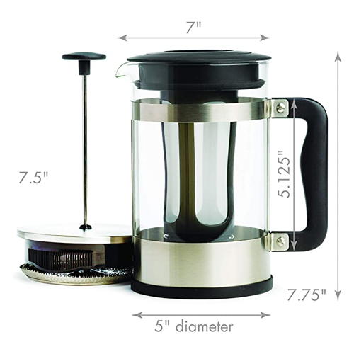 Primula 2-in-1 Craft Coffee Maker, Cold Brew French Press
