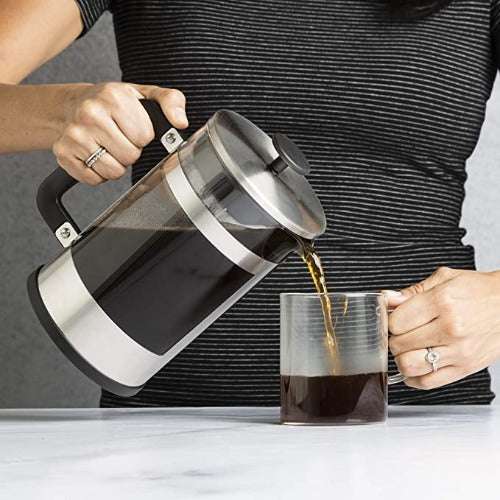 2-in-1 Craft Coffee Maker pouring coffee into mug - cold and hot brew coffee maker