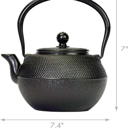 Tethera Japanese Cast Iron Teapot w/ Stainless Steel Infuser