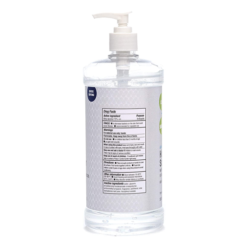 Live Life Safely 33.8 oz (1L) Hand Sanitizer with Pump, 4 Bottles
