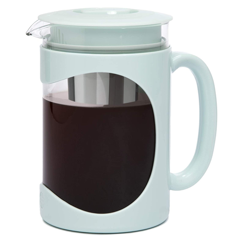 Primula Burke Deluxe Cold Brew Iced Coffee Maker, Comfort Grip Handle, Durable Glass Carafe, Removable Mesh Filter, Perfect 6 Cup size, Dishwasher