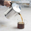 Doris Percolator pouring coffee