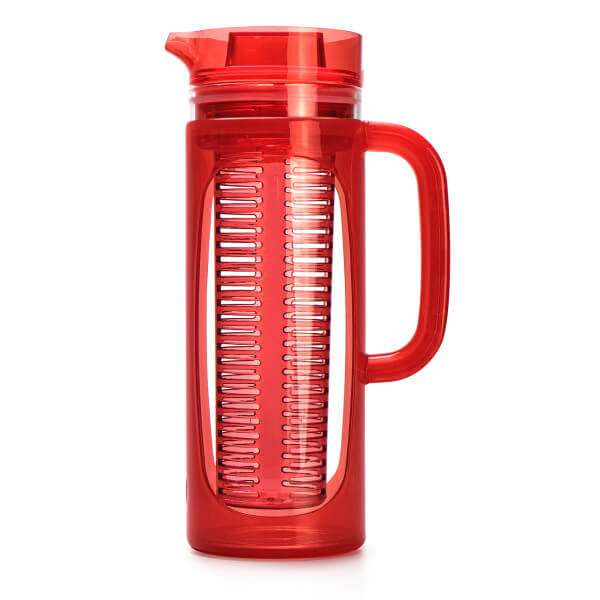 Primula The Big Iced Tea Large Capacity Beverage Pitcher, 1 Gallon, Red