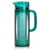 Flavor Pure Infusion Pitcher Teal on white background