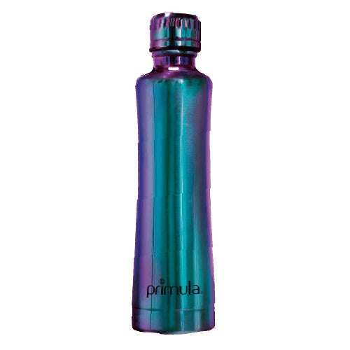 Iridescent Blue Thermal Bottle on white background