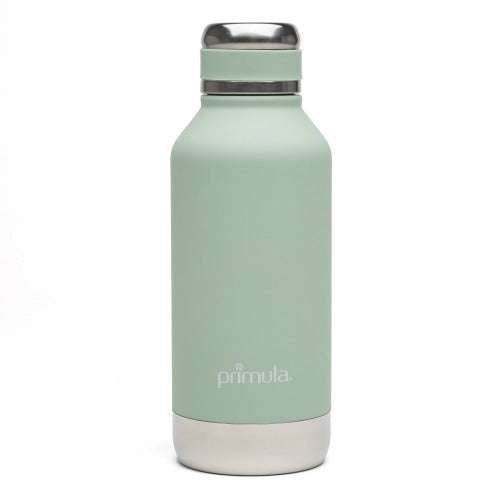 Primula Luster Water Bottle Vacuum Sealed Stainless Steel Thermal Insulated Flask, 17 Ounce, Sage, Green