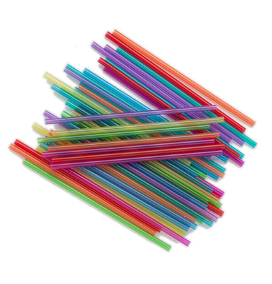12 Pack Straw, Assorted Colors on white background