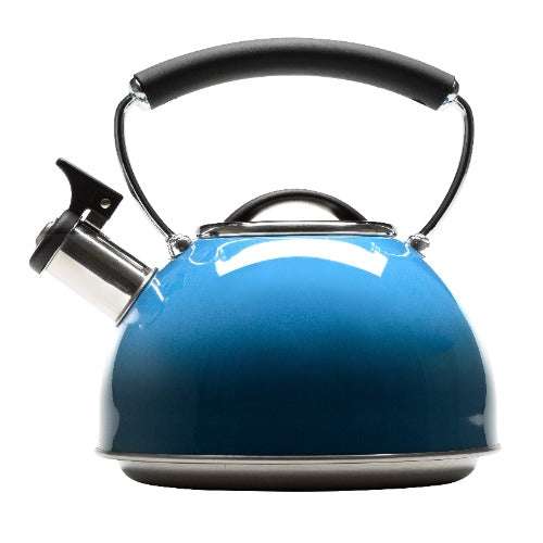 Poliviar Tea Kettle Diamond Aqua Blue Stovetop 2.7 Quart Audible Whistling