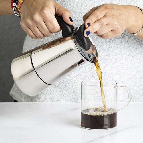 Primula 6 Cup Red Espresso Maker, Classic Italian Coffee