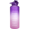 Half Gallon Motivational Time Marker Bottle With Straw & Leakproof Lid Purple/Pink - Primula