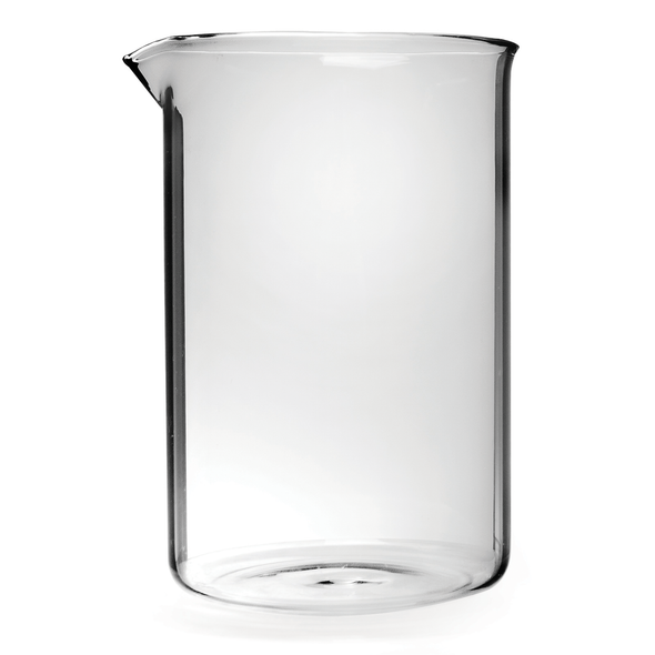 Replacement 8 Cup Glass Beaker on white background