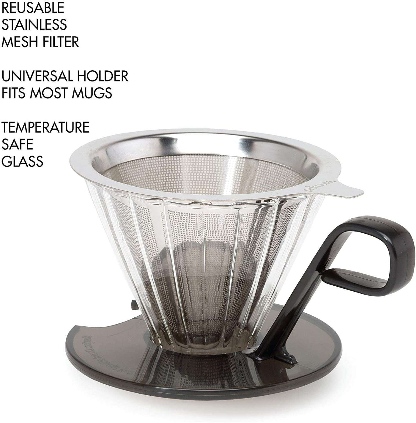 Primula Stovetop Coffee Percolator, Premium Stainless Steel Coffee Maker  with Reusable Filter Basket, Non-Drip Spout, Glass Knob Brew Indicator and