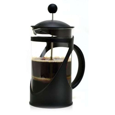 Black PIERRE Coffee Press 8 Cup on white background